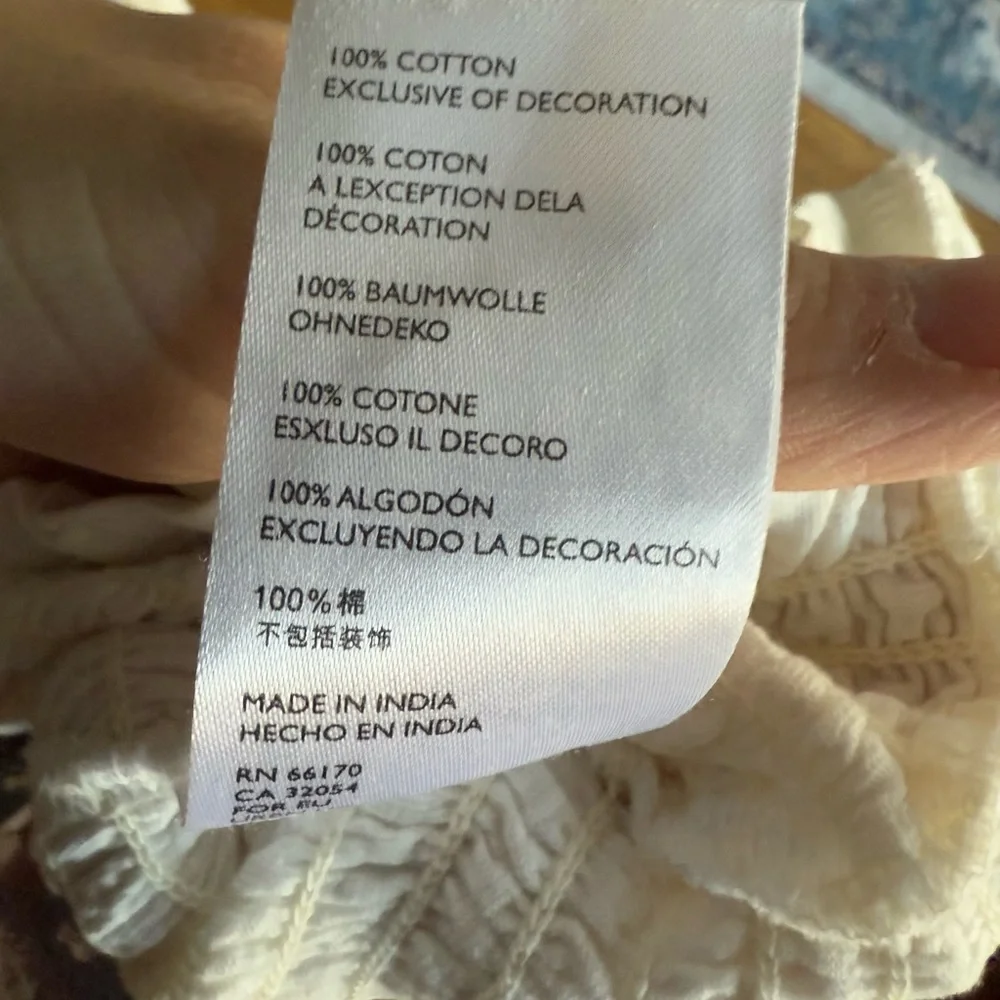 Anthropologie Pilcro Ginny Smocked Top - Size XS